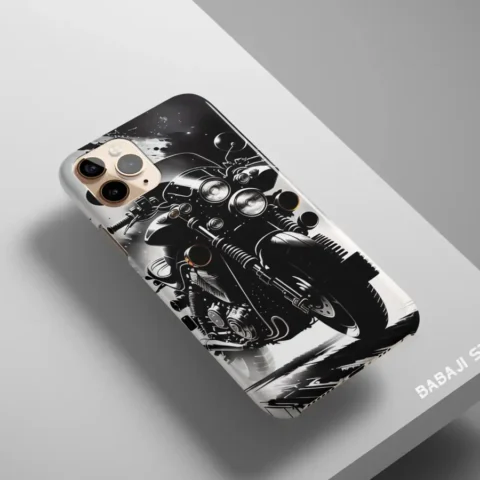 Black and white Motorcycle Phone Case